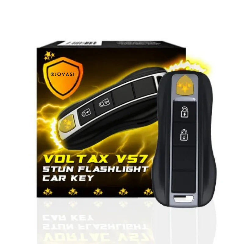 Clé Anti-Agression Électrique (Lampe, Électrochoc, Alarme)